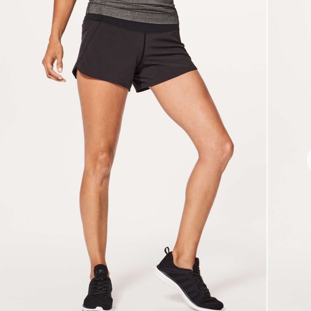 Lululemon Run Times Short II *4" Black size 8